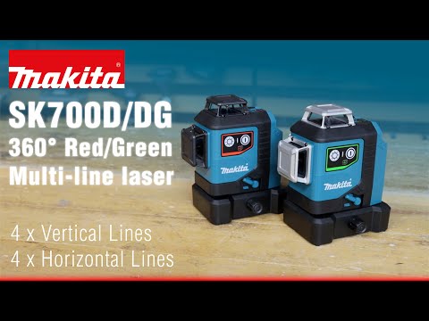 Makita SK700D Rechargeable Cordless Red Multi Line Laser 360