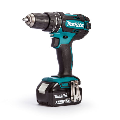 Makita DHP482 Cordless Hammer Combi Drill 18V LXT 13mm (1/2) Kit with 101pcs Accessory Bit Set (discontinued)