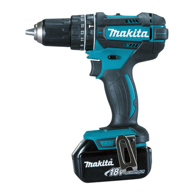 Makita DHP482 Cordless Hammer Combi Drill 18V LXT 13mm (1/2) Kit with 101pcs Accessory Bit Set (discontinued)