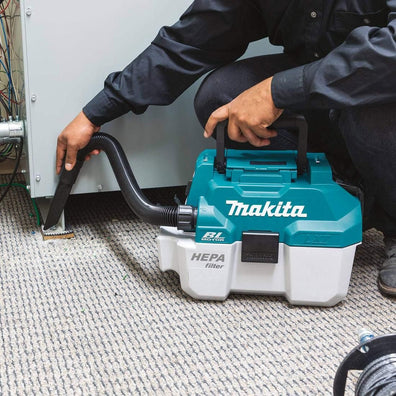 Makita DVC750LZ Cordless Brushless Portable Vacuum Cleaner (Wet & Dry) Dust/Water: 7.5L/4.5L 18V LXT® Li-Ion (Bare Tool Only)