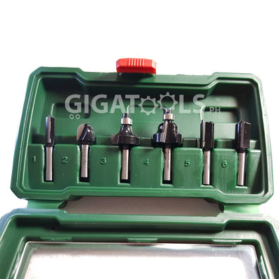 Bosch Router Bit Set 6 pieces 1/4